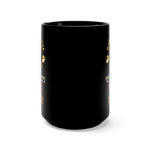 Load image into Gallery viewer, Black Mug 15oz - USMC - WWI - 3rd Bn, 5th Marines - w WWI Ribbon - Streamer