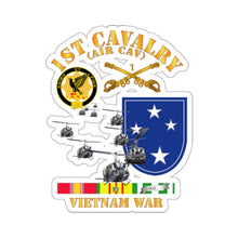 Load image into Gallery viewer, Kiss-Cut Stickers - Army - 1st Cavalry (Air-Cav) - 23rd Infantry Division w SVC