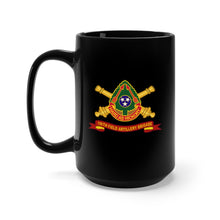 Load image into Gallery viewer, Black Mug 15oz - Army - 196th Field Artillery Brigade DUI w Br - Ribbon X 300