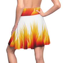 Load image into Gallery viewer, Women's Skater Skirt (AOP) - Flaming Skirt