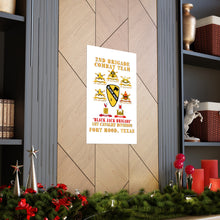 Load image into Gallery viewer, Premium Matte vertical posters - Army - 2nd BCT, 1st Cav Division - BlackJack - All Sub Units w Ribbon X 300