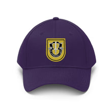 Load image into Gallery viewer, Unisex Twill Hat - 1st Special Forces Group (SFG) (Airborne) Flash with Crest - Direct to Garment (DTG) - Printed