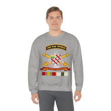 Load image into Gallery viewer, Unisex Heavy Blend Crewneck Sweatshirt - Army - 8th Field Artillery w Br - Ribbon COLD WAR Vet Tab