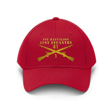 Load image into Gallery viewer, Unisex Twill Hat - 1st Battalion, 41st Infantry - Direct to Garment (DTG) - Printed