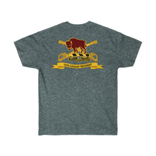 Load image into Gallery viewer, Unisex Ultra Cotton Tee - Army - 10th Cavalry Regiment w Br - Ribbon - Back Print
