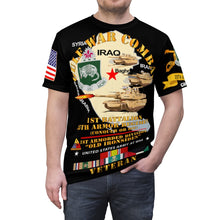 Load image into Gallery viewer, Unisex AOP - 1st Battalion, 35th Armor Regiment - To Conquer or Die - Gulf War Combat Veteran (CRUCIFIER) with Gulf War Service Ribbons