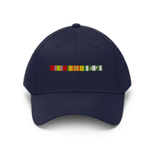 Load image into Gallery viewer, Vietnam War Service Ribbon Bar - Unisex Twill Hat - Direct to Garment (DTG) Printed