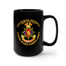 Load image into Gallery viewer, Black mug 15oz -  USMC - 8th Marine Regiment - More Than Duty
