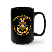 Load image into Gallery viewer, Black mug 15oz - USMC - 8th Marine Regiment - More Than Duty