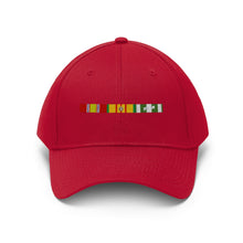 Load image into Gallery viewer, Vietnam War Service Ribbon Bar - Unisex Twill Hat - Direct to Garment (DTG) Printed