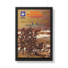 Load image into Gallery viewer, Framed Vertical Poster - Army - 369th Infantry Regiment "Harlem Hellfighters", World War I, "Let's Go Hellfighters, Over the Top"