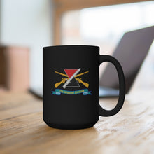 Load image into Gallery viewer, Black Mug 15oz - Army - 7th Infantry Division - DUI w Br - Ribbon X 300