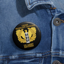 Load image into Gallery viewer, Custom Pin Buttons - Army - Emblem - Warrant Officer - CW3 - Retired