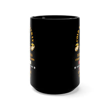 Load image into Gallery viewer, Black Mug 15oz - USMC - Cold War Vet - 9th Marines w COLD SVC X 300