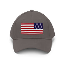 Load image into Gallery viewer, Unisex Twill Hat - United States Flag Hat - Direct to Garment (DTG) - Printed
