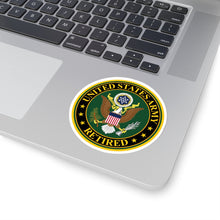 Load image into Gallery viewer, Kiss-Cut Stickers - Army - US Army Retired