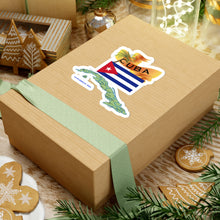 Load image into Gallery viewer, Kiss-Cut Stickers - Cuba - Cuba with Palm and Map Green X 300