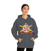 Load image into Gallery viewer, Unisex Heavy Blend Hooded Sweatshirt - Army - 8th Field Artillery w Br - Ribbon