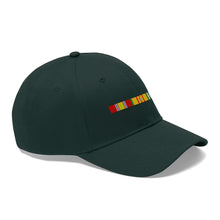 Load image into Gallery viewer, Vietnam War Service Ribbon Bar - Unisex Twill Hat - Direct to Garment (DTG) Printed