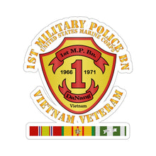 Load image into Gallery viewer, Kiss-Cut Stickers - USMC - 1st MP Battalion - Vietnam Veteran