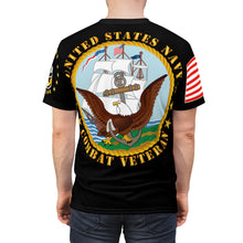 Load image into Gallery viewer, Unisex All Over Print - Navy - Radioman Rating - Combat Veteran with Navy Emblem and American Sailor