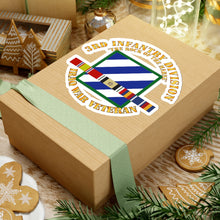 Load image into Gallery viewer, Kiss-Cut Stickers - Army - 3rd ID - Iraq Vet - The Rock of the Marne w SVC Ribbons