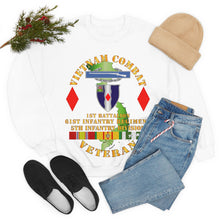 Load image into Gallery viewer, Unisex Heavy Blend Crewneck Sweatshirt - Army - Vietnam Combat Vet - 1st Bn 61st Infantry - 5th Inf Div Ssi