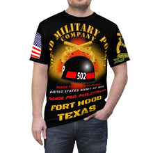 Load image into Gallery viewer, Unisex AOP - 502nd Military Police (MP) Company - 2nd Armored Division - Hell on Wheels - Fort Hood, TX - ''Honor Pro Militibus''
