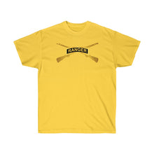 Load image into Gallery viewer, Unisex Ultra Cotton Tee - Ranger - Airborne Infantry Front - Back - Mass Tactical Airborne Operation