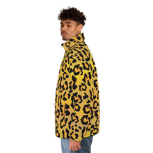 Load image into Gallery viewer, Men's Puffer Jacket (AOP) - Leopard Spots