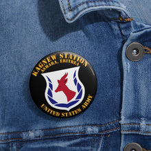 Load image into Gallery viewer, Custom Pin Buttons - Army - Kagnew Station - Asmara, Eritrea