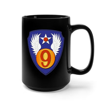 Load image into Gallery viewer, Black Mug 15oz - AAC - SSI - 9th Air Force wo Txt