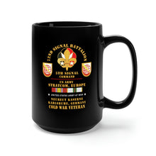 Load image into Gallery viewer, Black Mug 15oz - Army - 72nd Signal Bn, 5th Signal Command, USA STRATCOM, EUR, Karlsruhe, Germany w COLD SVC X 300