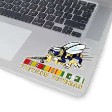 Load image into Gallery viewer, Kiss-Cut Stickers - Navy - Seabee - Bee Only w VN SVC wo DS V1