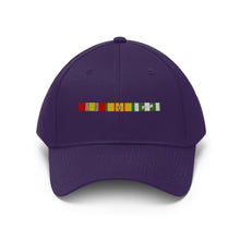 Load image into Gallery viewer, Vietnam War Service Ribbon Bar - Unisex Twill Hat - Direct to Garment (DTG) Printed
