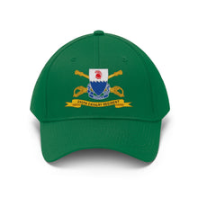 Load image into Gallery viewer, Twill Hat - Army - 299th Cavalry Regiment w Br - Ribbon- Hat - Direct to Garment (DTG) - Printed