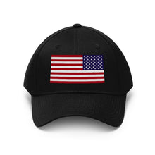 Load image into Gallery viewer, Unisex Twill Hat - United States Flag Hat - Direct to Garment (DTG) - Printed