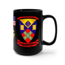 Load image into Gallery viewer, Black Mug 15oz - USMC - Vietnam War Veteran - 2nd Battalion, 5th Marines - Battle of Hue - 31 Jan 1968 – 2 Mar 1968 - w CAR VN SVC