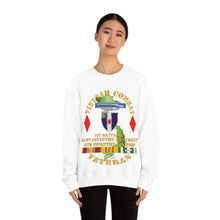 Load image into Gallery viewer, Unisex Heavy Blend Crewneck Sweatshirt - Army - Vietnam Combat Vet - 1st Bn 61st Infantry - 5th Inf Div Ssi