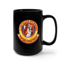 Load image into Gallery viewer, Black Mug 15oz - USMC - 1st Bn 9th Marines wo Txt