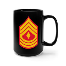 Load image into Gallery viewer, Black Mug 15oz - USMC - First Sergeant wo Txt X 300