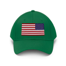 Load image into Gallery viewer, Unisex Twill Hat - United States Flag Hat - Direct to Garment (DTG) - Printed