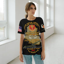 Load image into Gallery viewer, Unisex AOP Cut & Sew T-Shirt - Iraq War - 1st Battalion, 320th Artillery Regiment with Air Assault Badge -105mm Iraq War Service Ribbons
