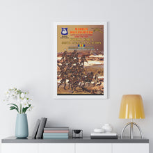 Load image into Gallery viewer, Framed Vertical Poster - Army - 369th Infantry Regiment "Harlem Hellfighters", World War I, "Let's Go Hellfighters, Over the Top"