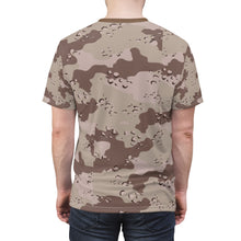 Load image into Gallery viewer, AOP Tee - Military Chocolate Chip Desert Camouflage Shirt