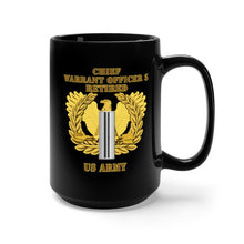 Load image into Gallery viewer, Army - Emblem - Warrant Officer 5 - CW5 w Eagle - Retired - Mug