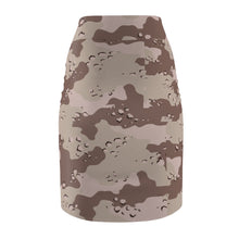 Load image into Gallery viewer, Women's Pencil Skirt - Military Chocolate Chip Desert Camouflage