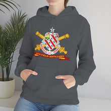 Load image into Gallery viewer, Unisex Heavy Blend Hooded Sweatshirt - Army - 8th Field Artillery w Br - Ribbon