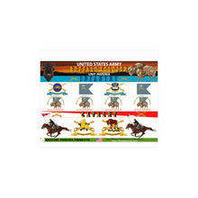 Load image into Gallery viewer, Horizontal Matte Poster - United States Army "Buffalo Soldier" Unit Insignia - Infantry and Cavalry