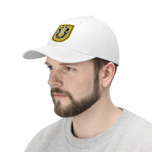Load image into Gallery viewer, Unisex Twill Hat - 1st Special Forces Group (SFG) (Airborne) Flash with Crest - Direct to Garment (DTG) - Printed